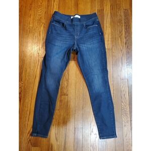 Levis Signature Hi Rise Pull On Super Skinny Jeans Jegging Sz 12 Stretch Denim